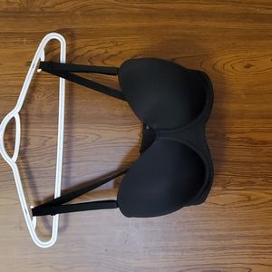 Black Strapless Bra 36G